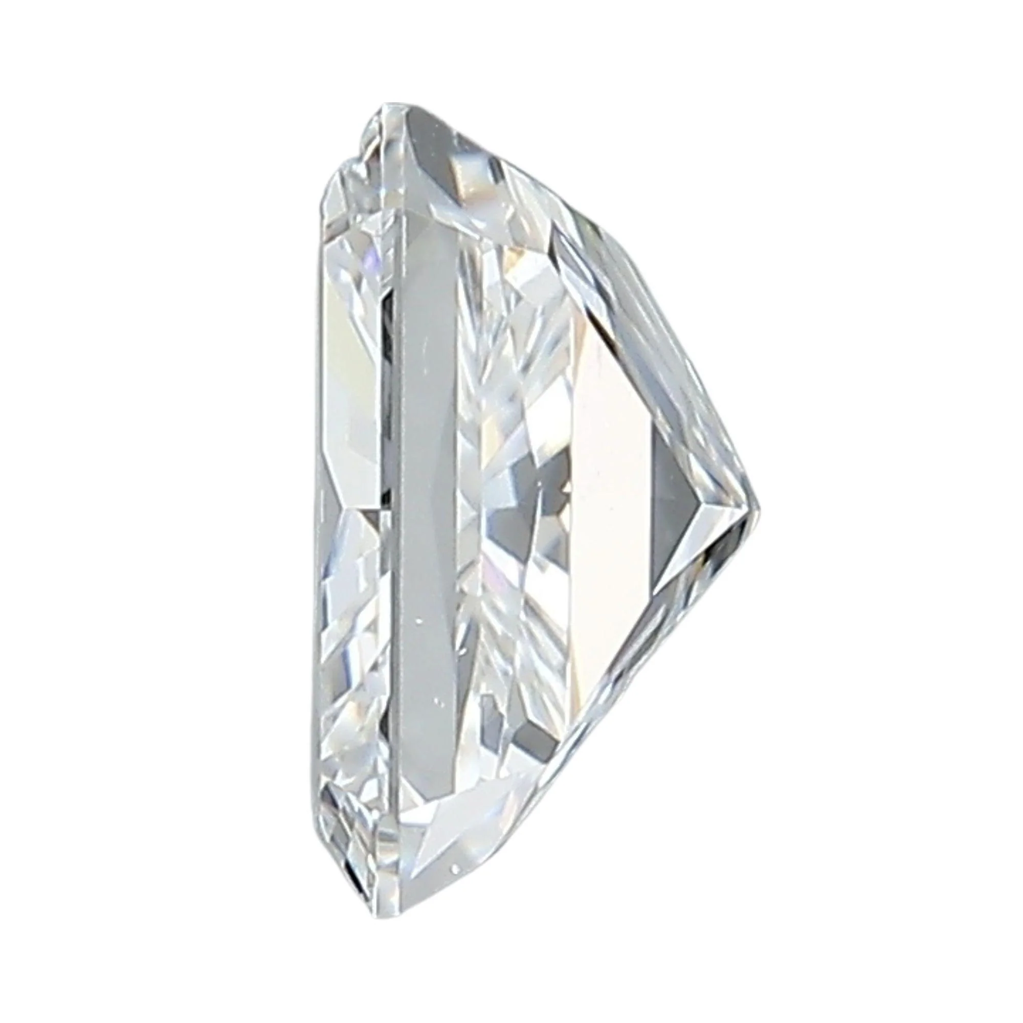 2.0 Carat Long Radiant D/VS2 Diamond Hidden Halo Pave Engagement Ring - Image 6
