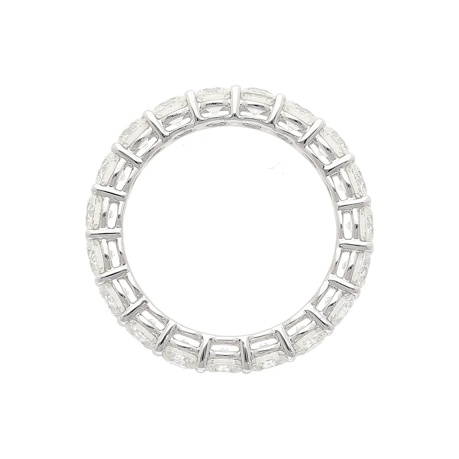 3 Carat Natural Diamond Wedding Band Ring in 18K White Gold Or Platinum Size 4-10 - Image 4