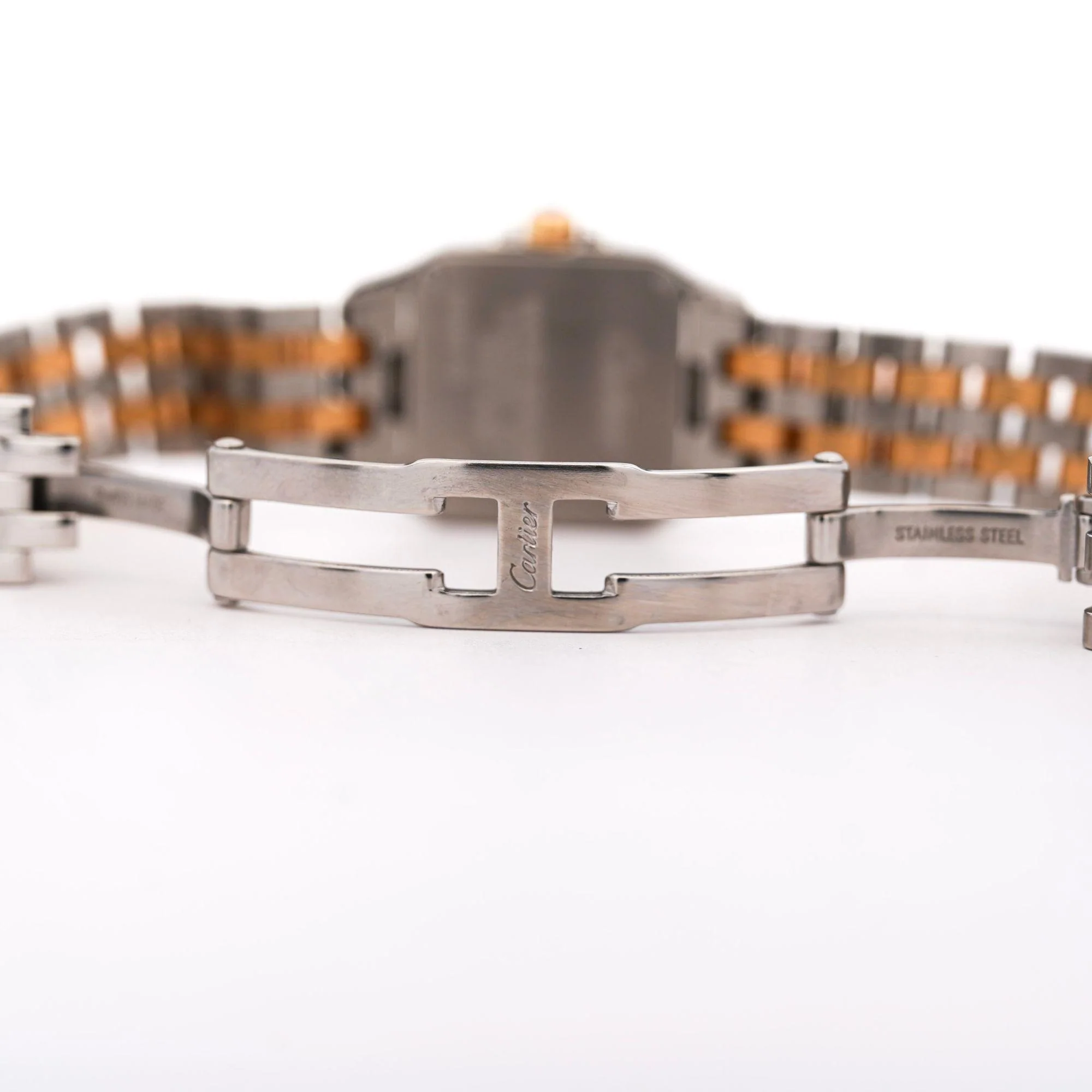 Cartier Santos Demoiselle 2698 Two-Tone Steel & 18K Gold Ladies Bracelet Watch - Image 8