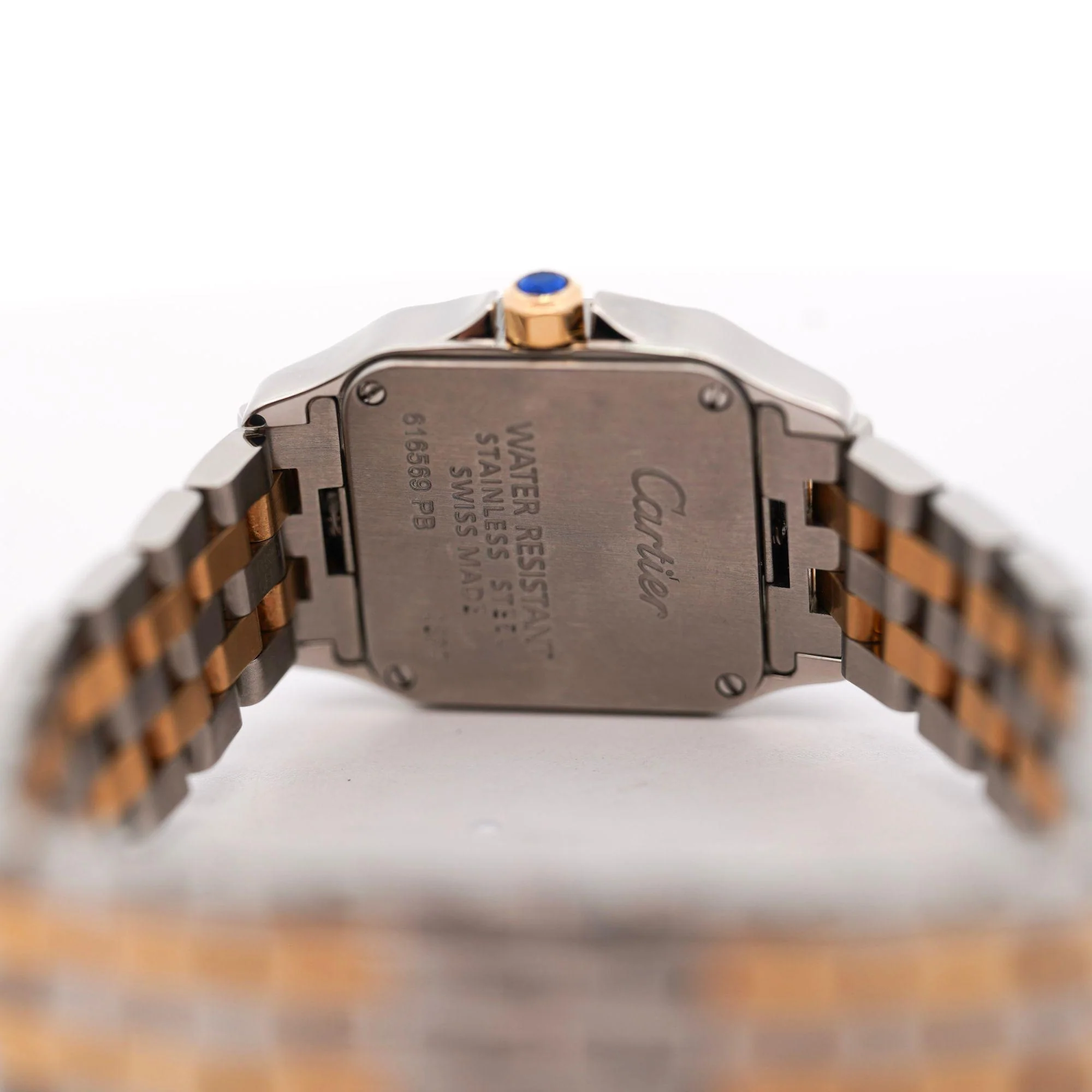 Cartier Santos Demoiselle 2698 Two-Tone Steel & 18K Gold Ladies Bracelet Watch - Image 9
