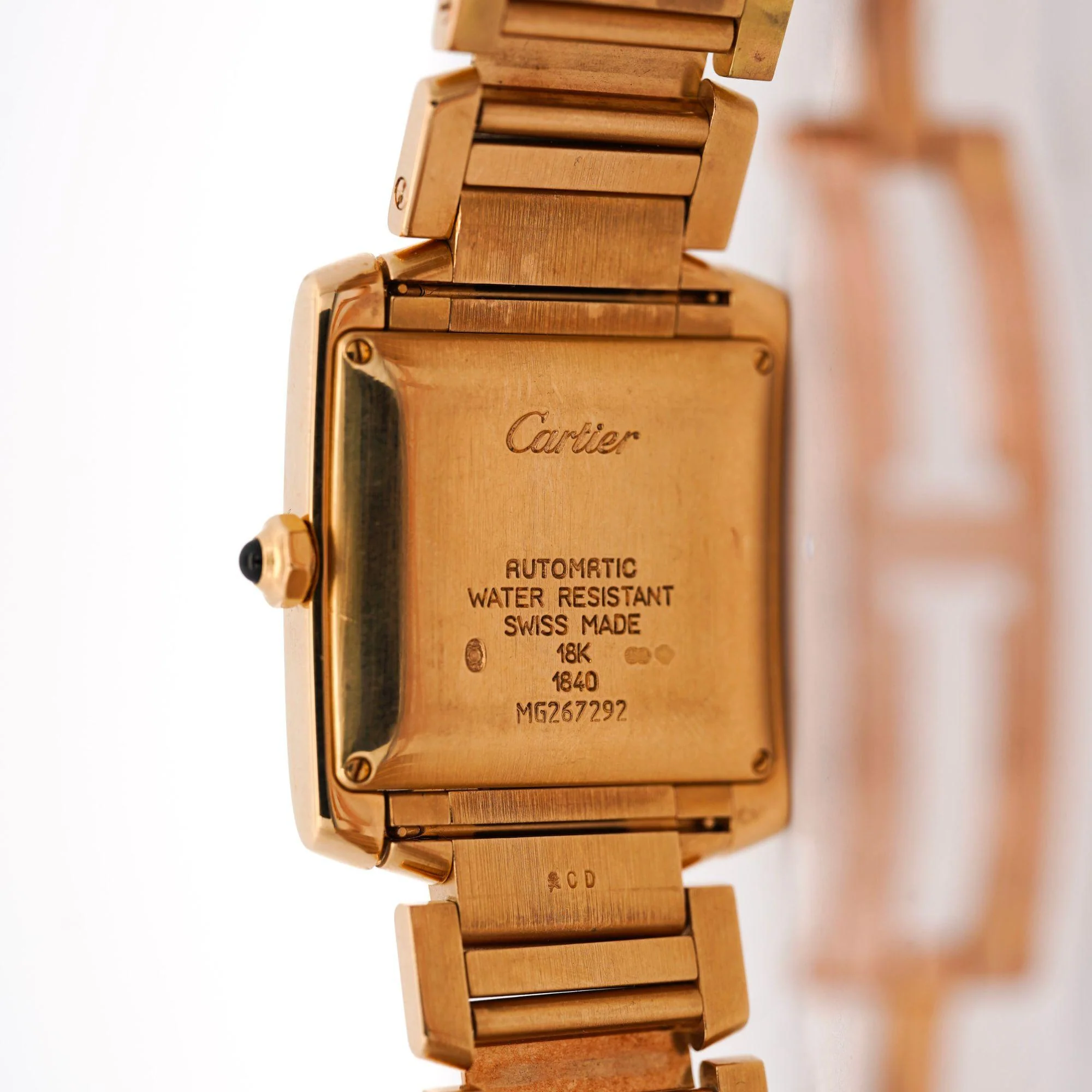 Cartier Tank Francaise 28mm 18K Gold Automatic with Date Watch - Image 7
