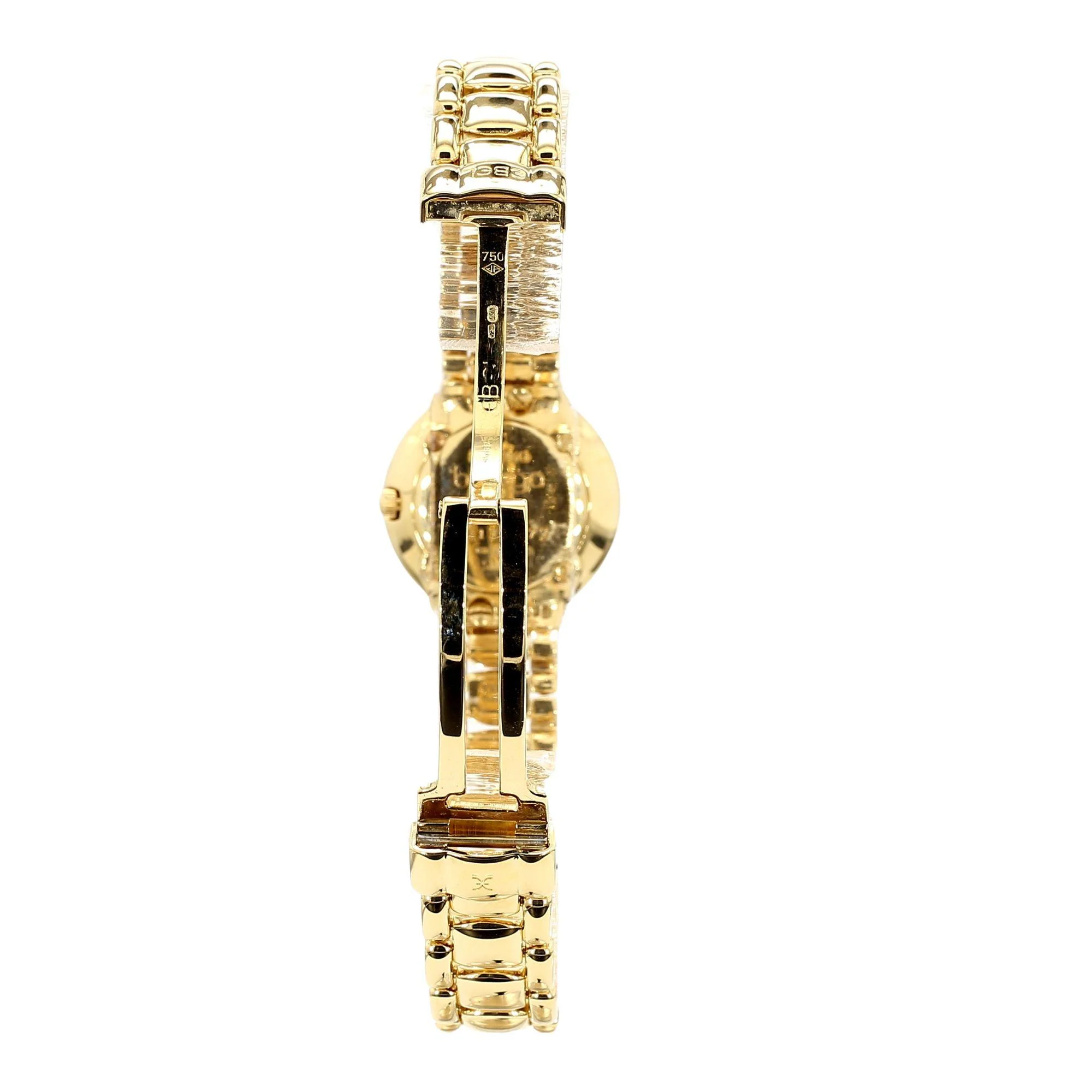 Ebel Beluga 24.5mm 18K Gold Black Diamond Dial Watch - Image 8