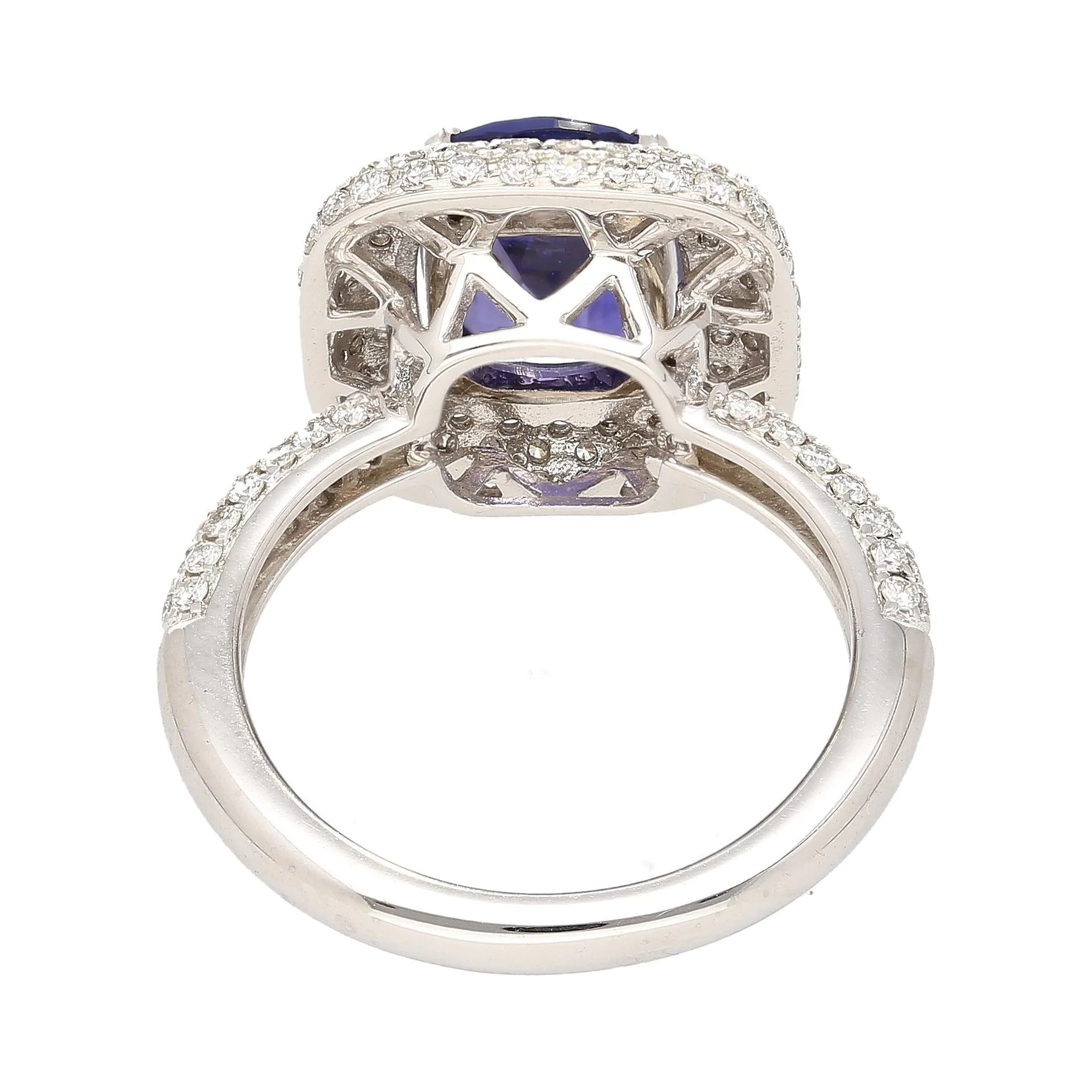 GIA Certified 3.25 Carat No Heat Color Change Blue Sapphire Ring - Image 8