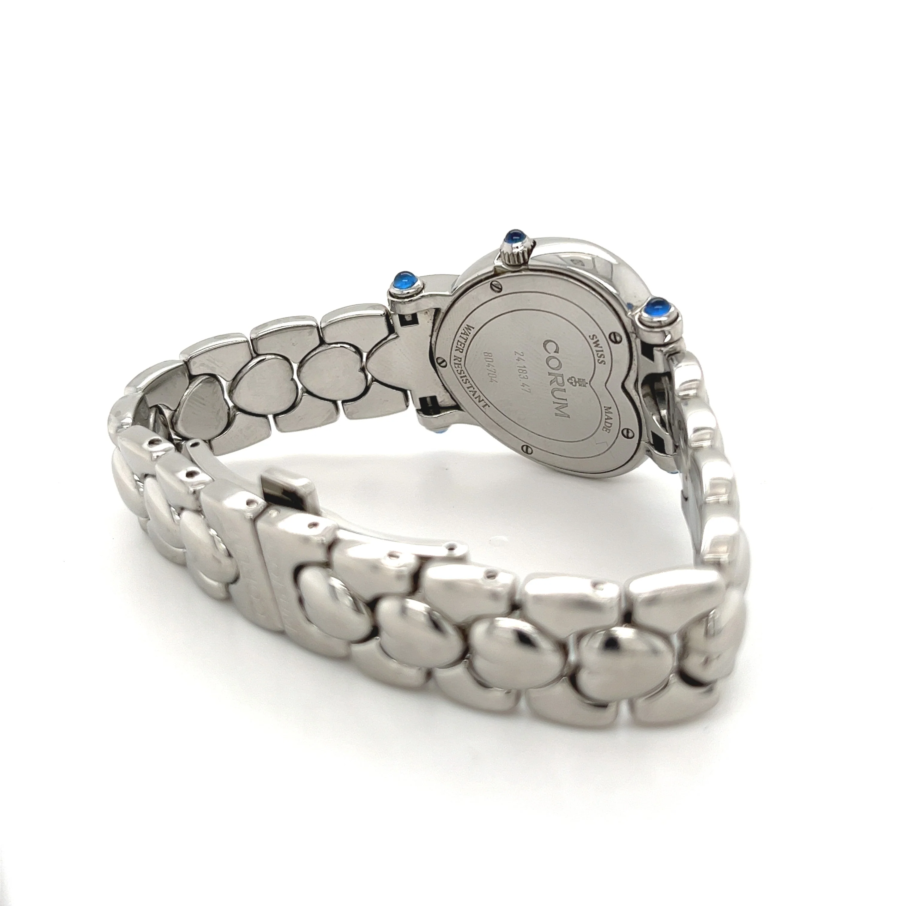 Ladies Corum Watch Mother of Pearl and Heart Shape Diamond Case - Image 3