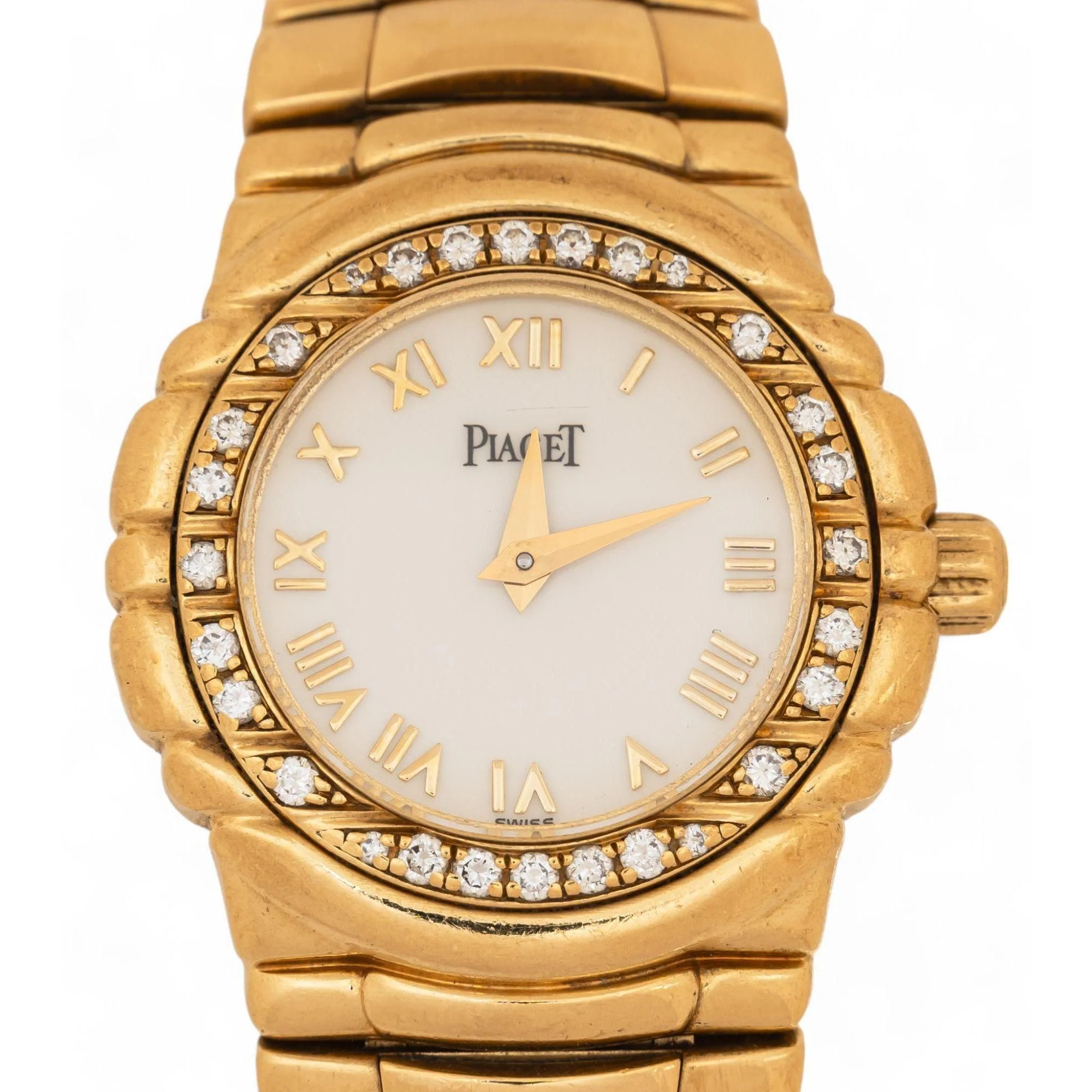 Piaget Tangara 18K Yellow Gold & Diamond Bezel Ladies Watch - Image 3