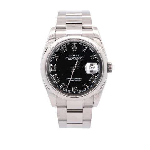 Rolex Datejust 36mm Ref 116200 Black Dial Watch Box Papers