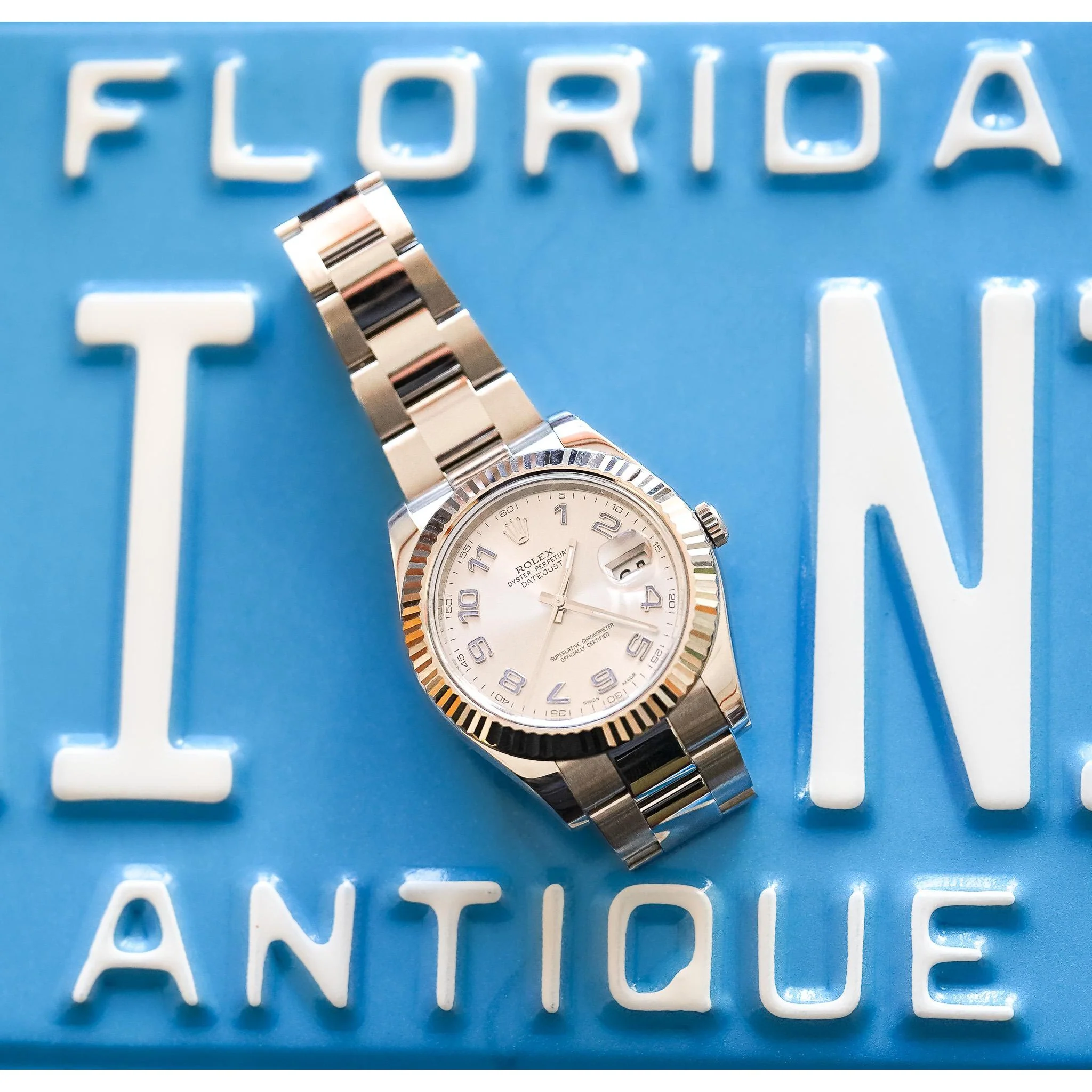 Rolex Datejust II Men's 41mm Stainless Steel and White Gold Bezel Watch 116334 - Image 8