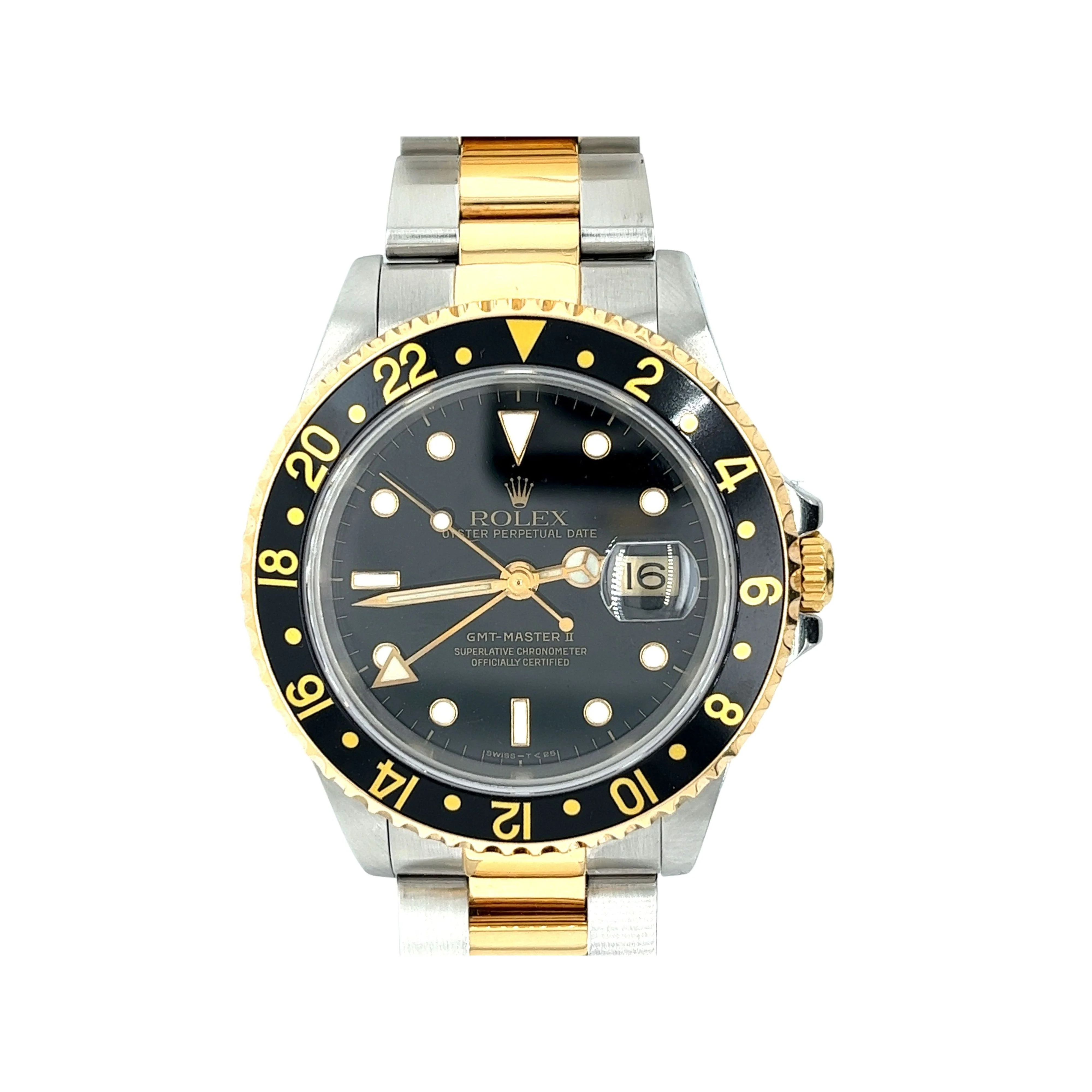 Rolex GMT-II Black Dial 40MM In 2-Tone With Oyster Bracelet Ref. 116713LN - Image 4