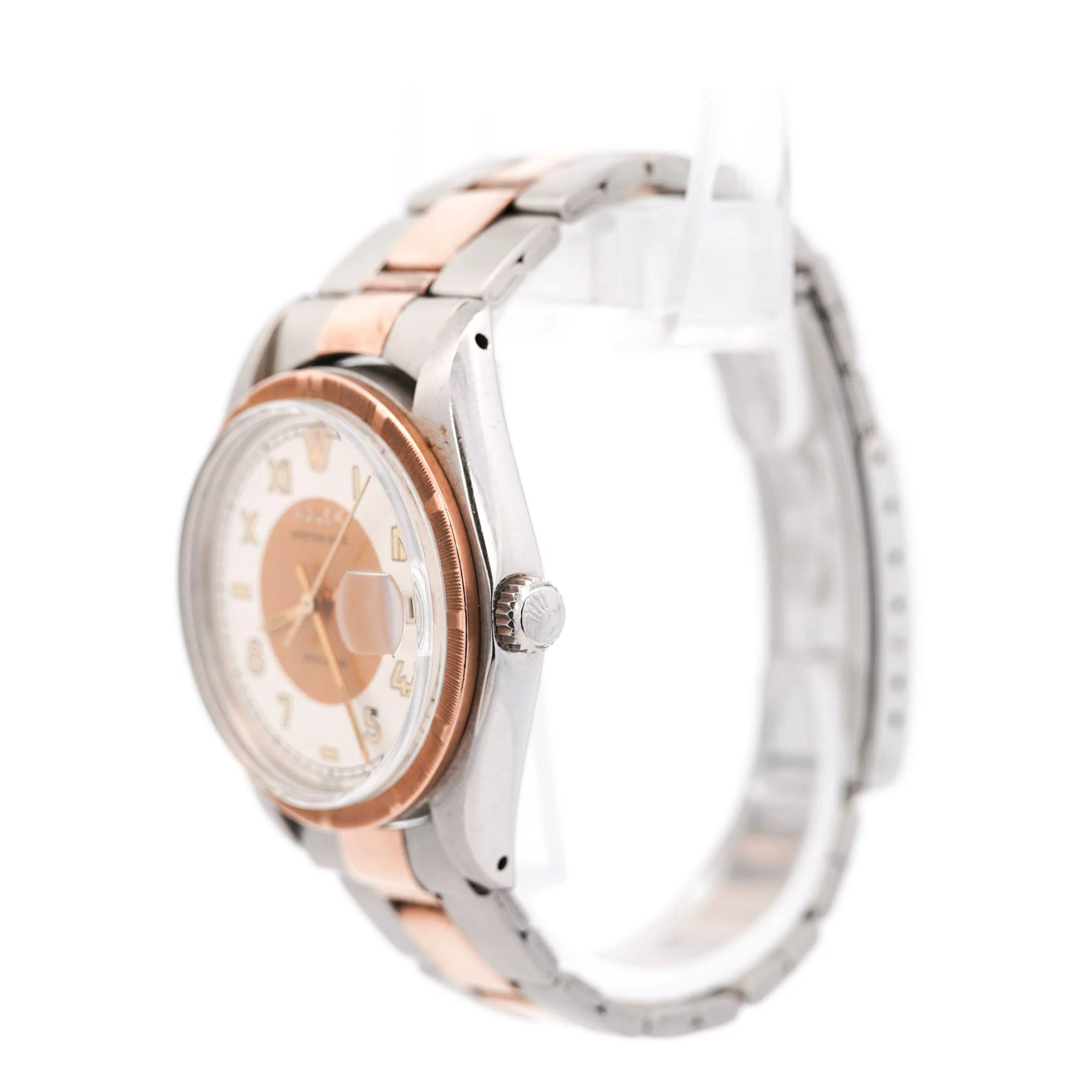 Rolex Oyster Precision 34mm Two-Tone Rose Gold Steel Rare Dial 1978 Watch - Image 6