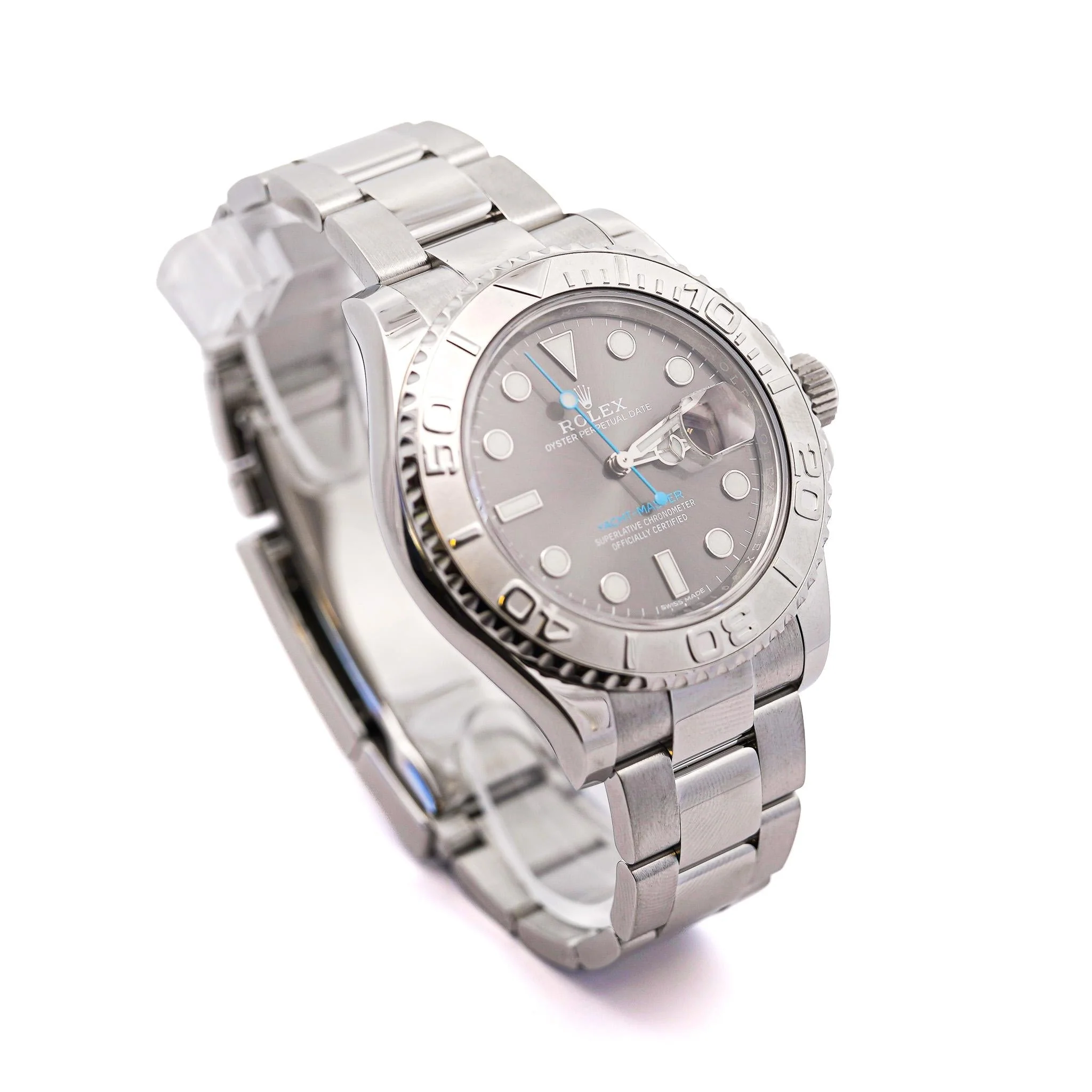 Rolex Yacht-Master 40mm Rhodium Dial Platinum Stainless Steel Watch - Image 2