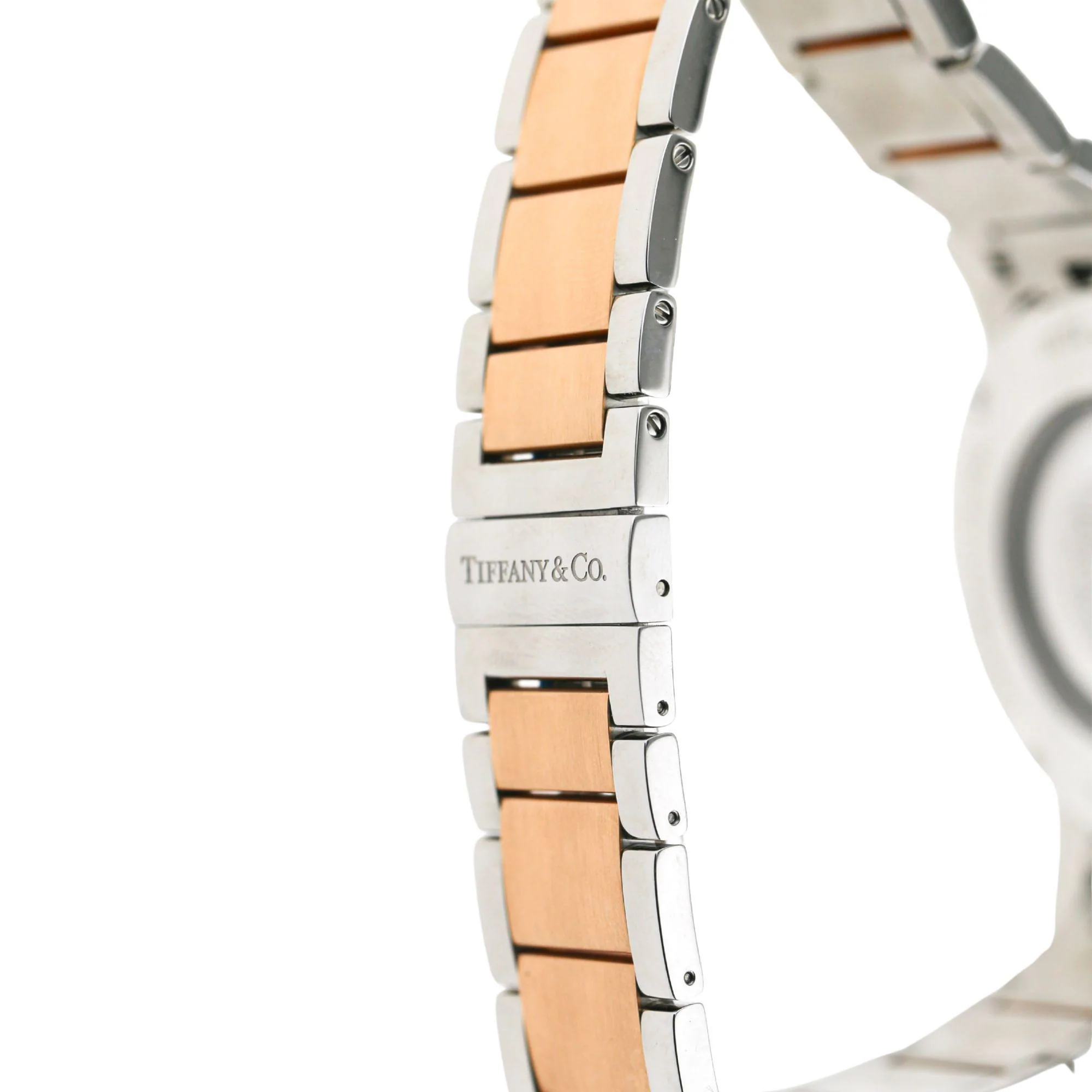 Tiffany & Co Atlas T1115 42mm Automatic 18K Rose Gold Steel 2 Tone Watch - Image 4