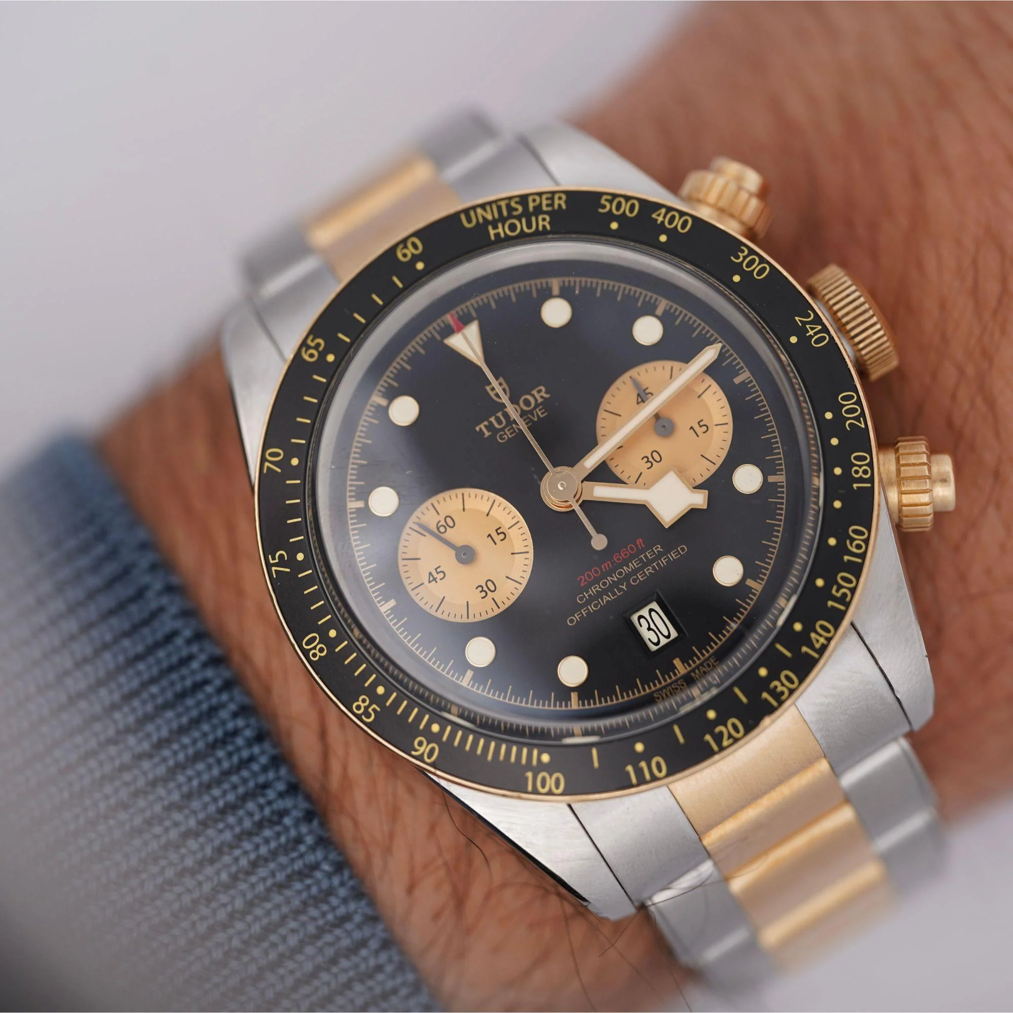 Tudor Black Bay Chrono S&G 79363N 41mm Black Dial Two Tone Watch Full Set - Image 10