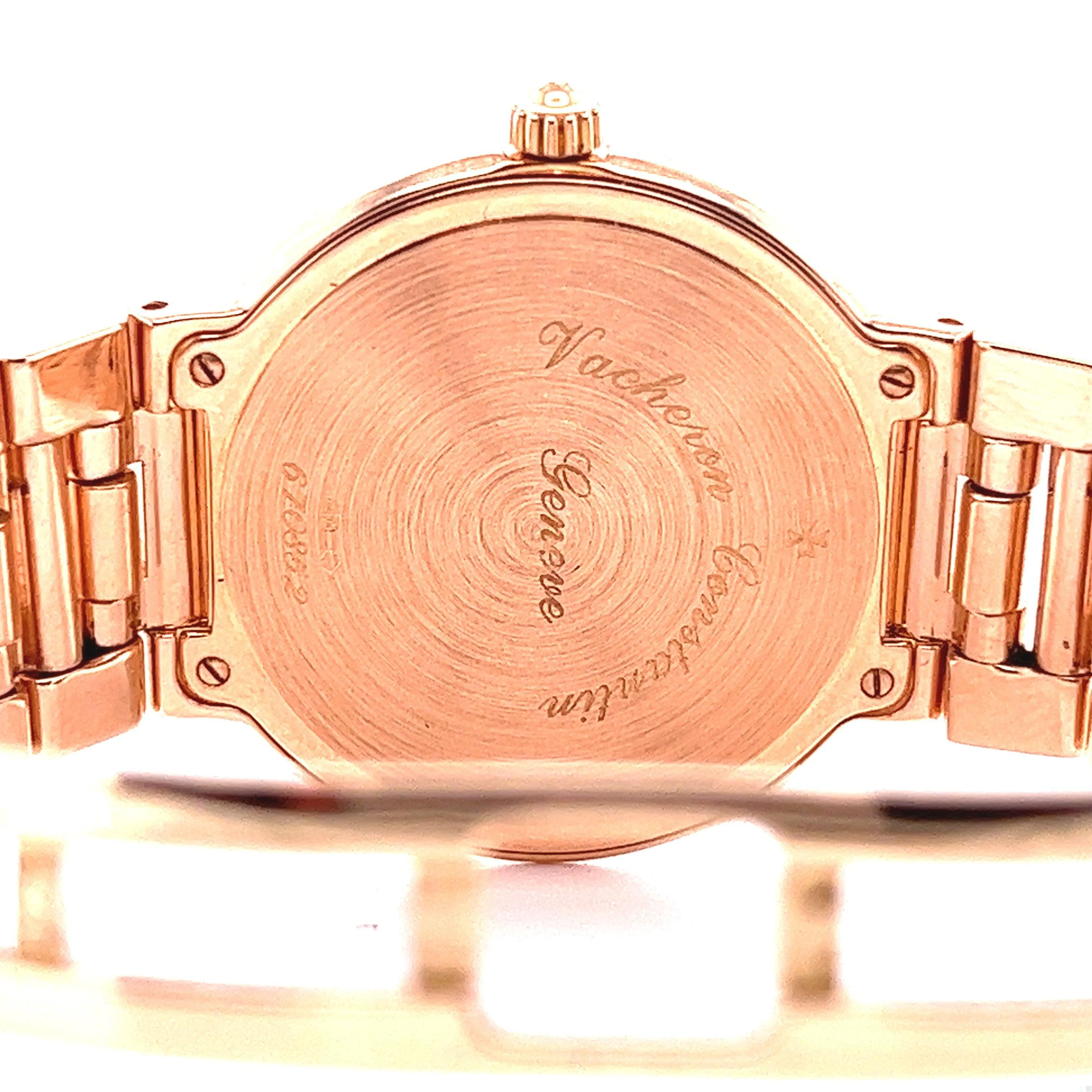 Vacheron Constantin Sovereign 18K Rose Gold 32mm Watch - Image 4