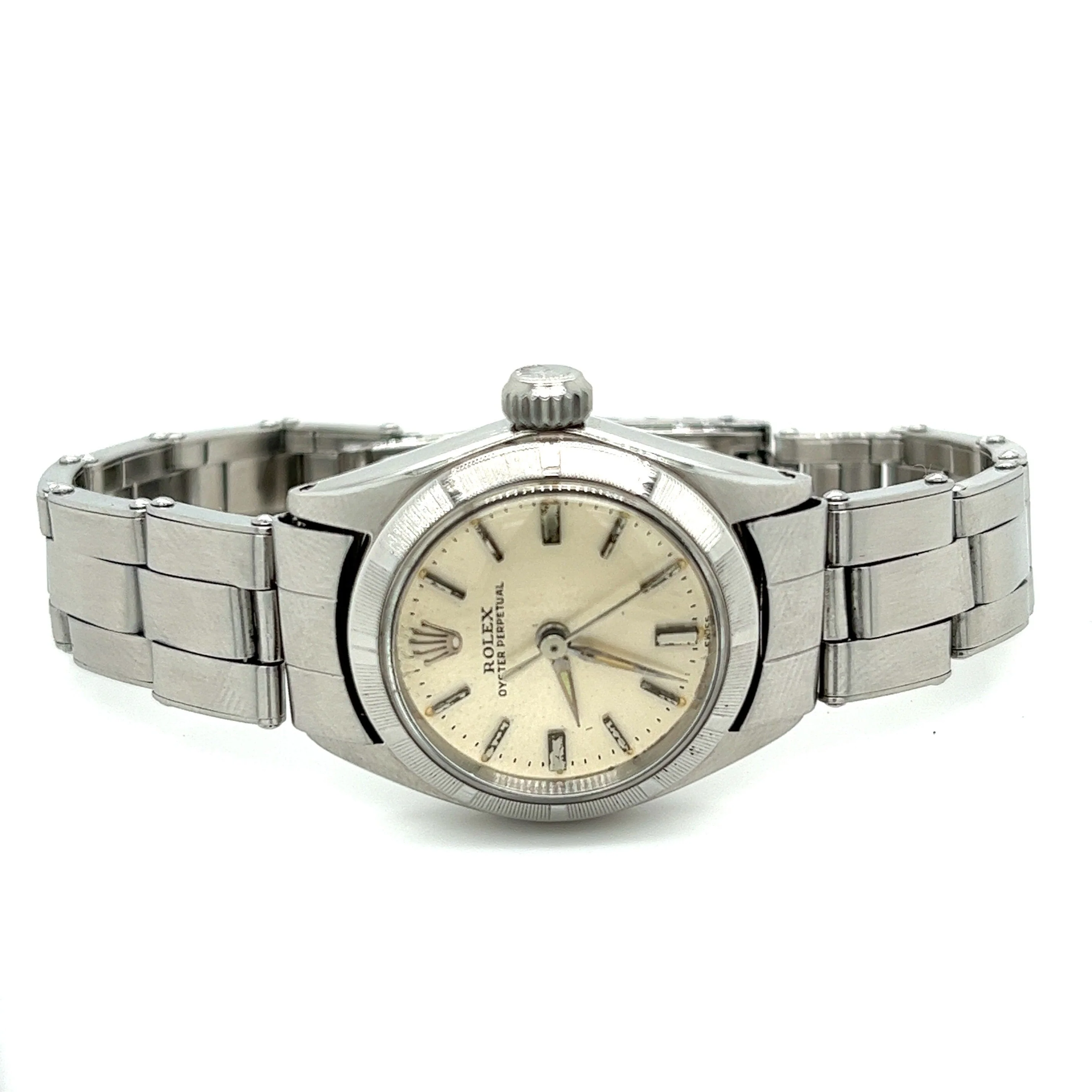 Vintage Rolex Oyster Perpetual 6623 Women's 25mm Dial Watch in Steel - Image 2